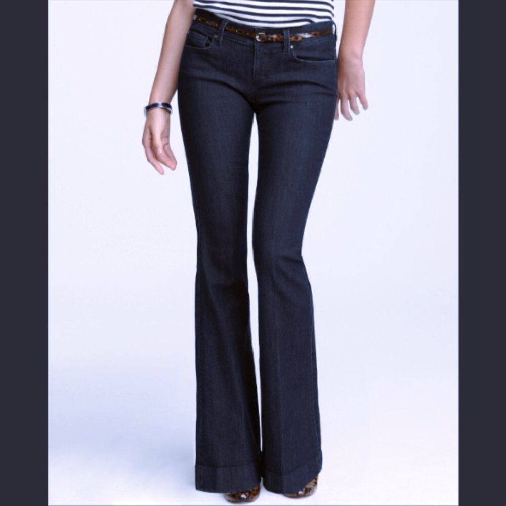 Ann Taylor Modern Fit Denim Flare Jeans, Size 4, Classic Fit